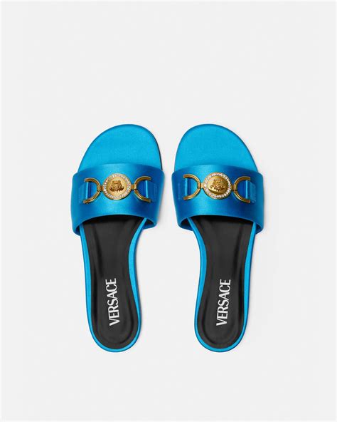 orange versace sandals|versace medusa flats sandals women.